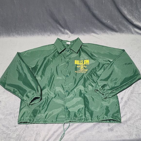 VTG Soffe Athletic Medium Coach Jacket Made USA Bulls Gym Surfing Windbreaker - Picture 3 of 11